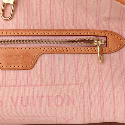Louis Vuitton Damier Azur Neo Neverfull MM Rose Ballerine 12 of 12