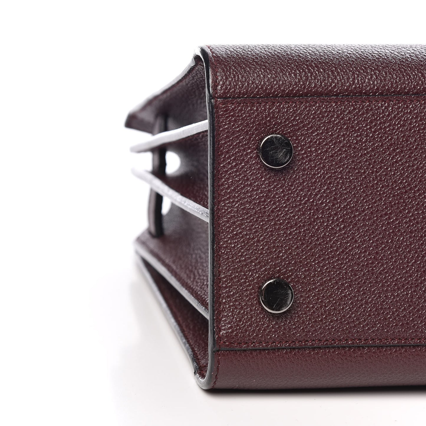 Grained Calfskin Baby Sac De Jour Amaranto