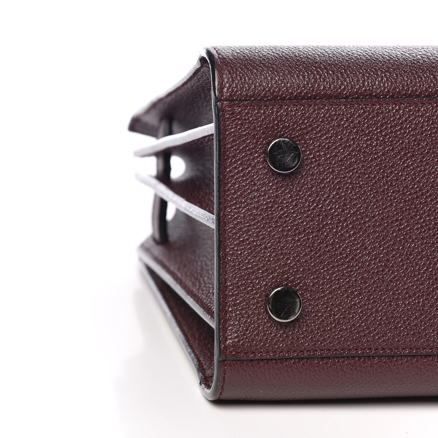 Saint Laurent Grained Calfskin Baby Sac De Jour Amaranto 8 of 9