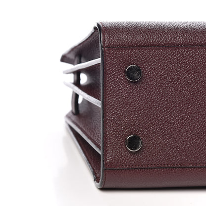 Saint Laurent Grained Calfskin Baby Sac De Jour Amaranto 8 of 9