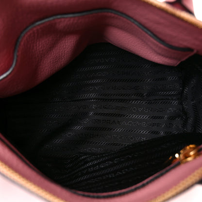 Prada Vitello Daino Top Handle Zip Tote Petalo 5 of 9