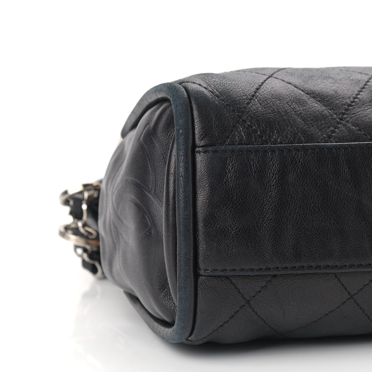 Chanel Lambskin Stitched Medium Ultimate Soft Tote Black 8 of 11