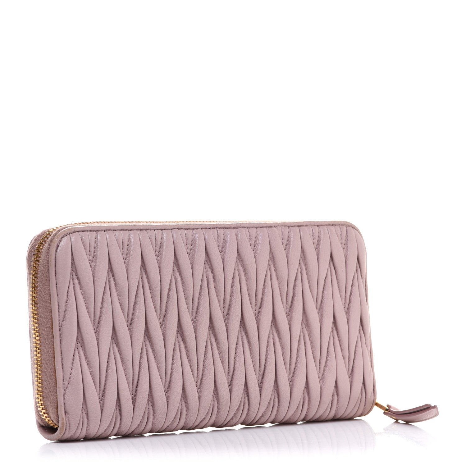 Miu Miu Matelasse Zip Around Wallet Mughetto 4 of 15