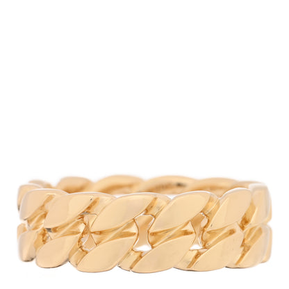 David Yurman 18K Yellow Gold 8mm Curb Chain Ring 65 11 1 of 4