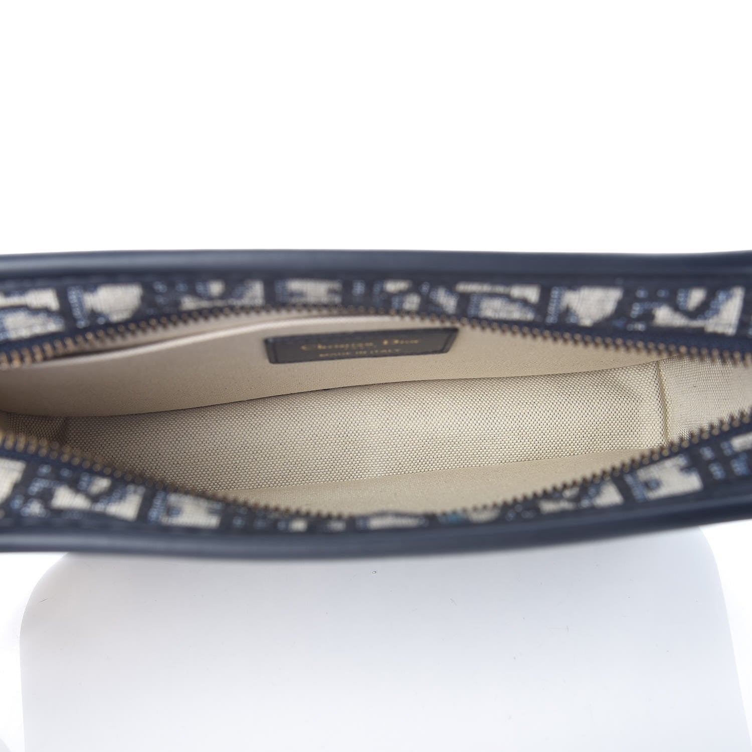 Christian Dior Oblique Diorquake Clutch Blue 5 of 9