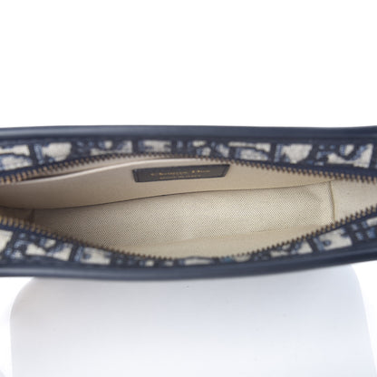 Christian Dior Oblique Diorquake Clutch Blue 5 of 9