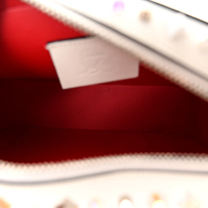 Christian Louboutin Vintage Trashmix Calfskin Spikes Mini Rubylou Crossbody White 5 of 10