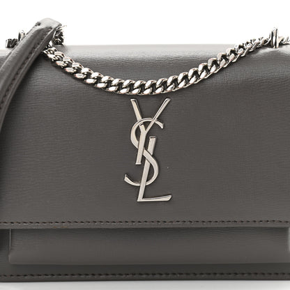 Saint Laurent Calfskin Monogram Sunset Chain Wallet Earth 9 of 17