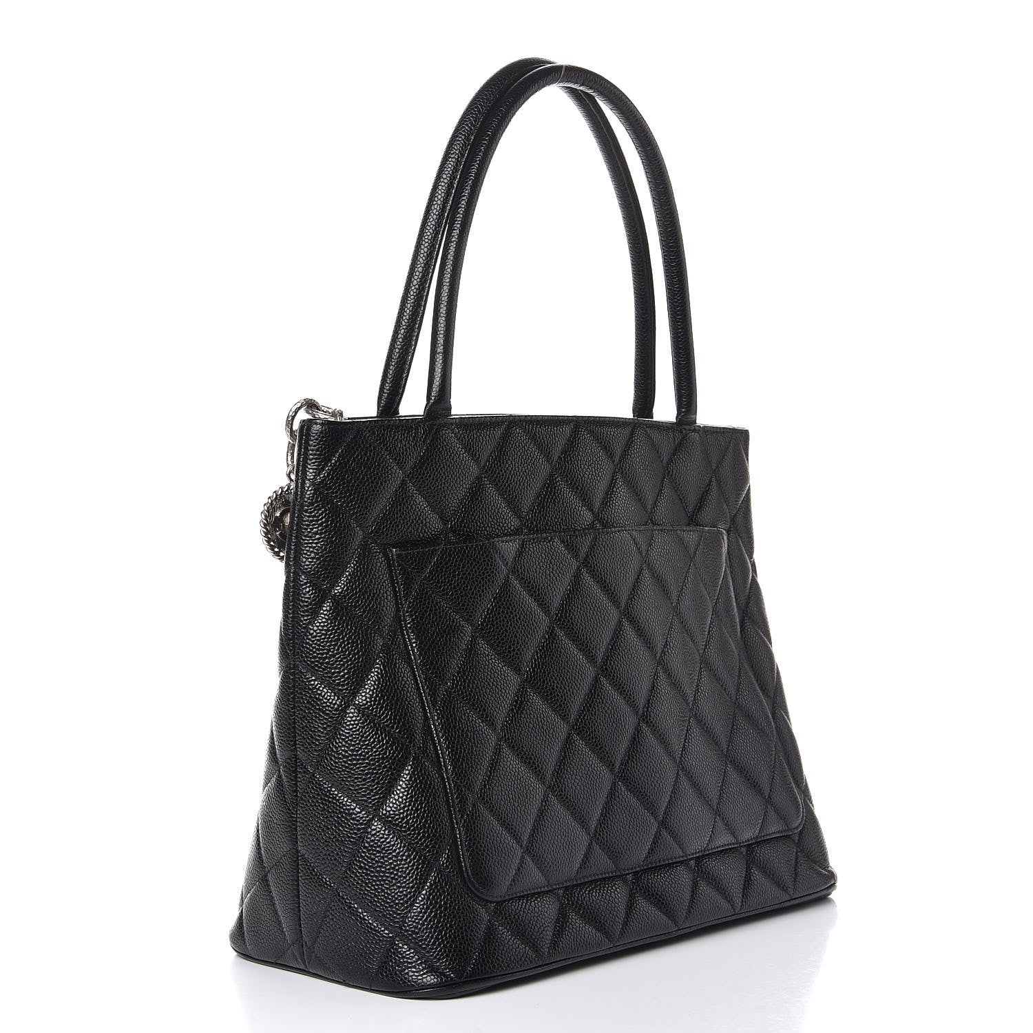 Chanel Caviar Quilted Medallion Tote Black 3 of 7