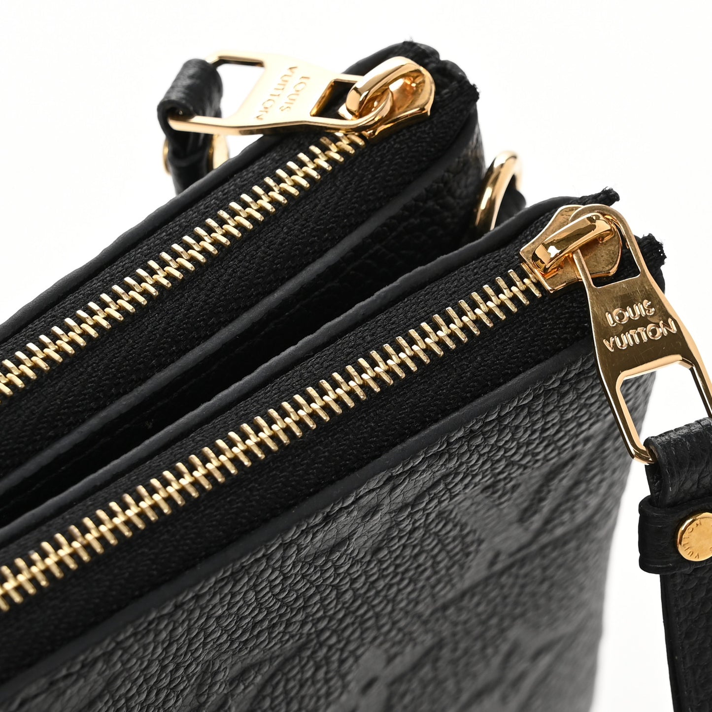 Empreinte Double Zip Pochette Black