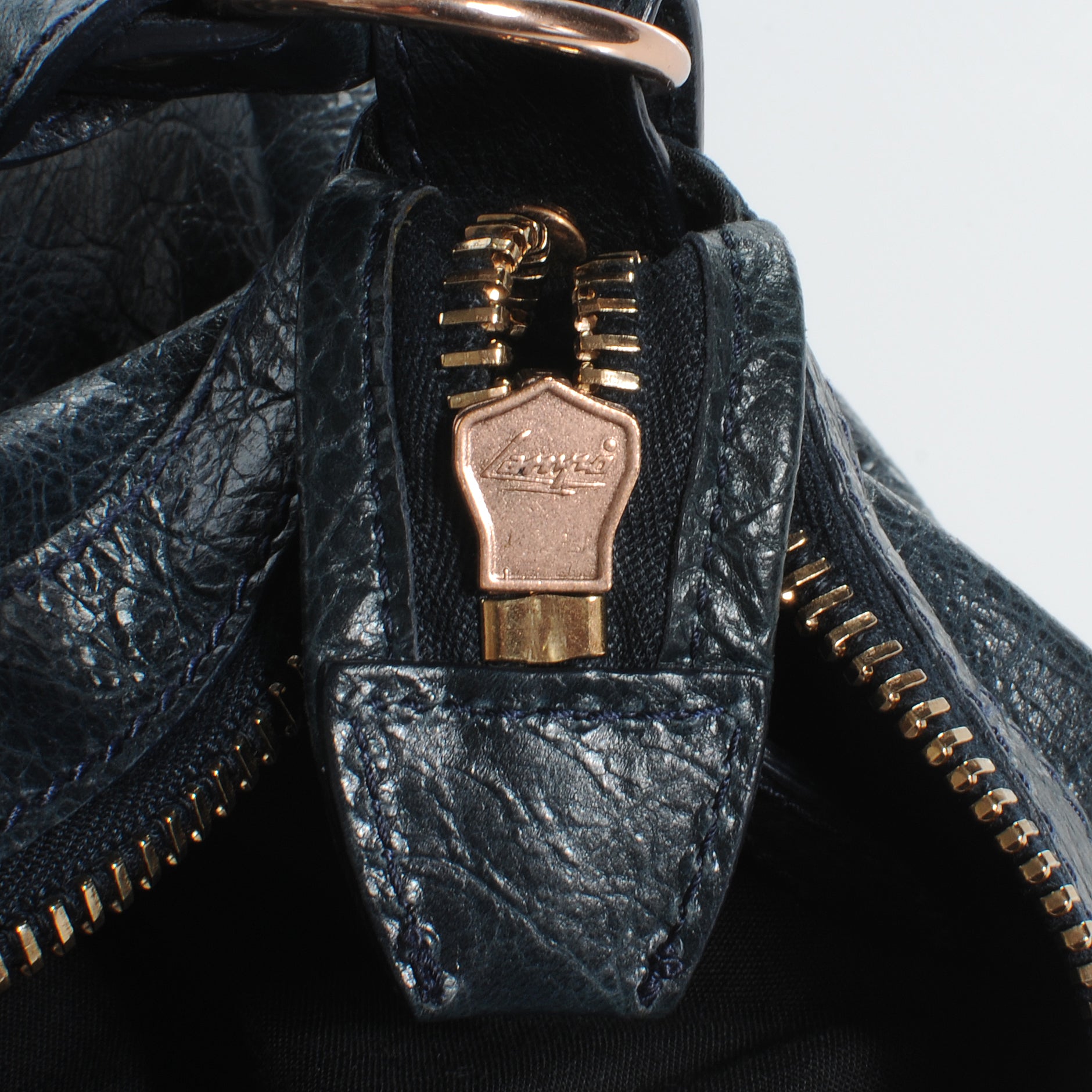 Balenciaga Agneau Giant 12 Rose Gold Hardware Day Hobo Dark Night 7 of 9