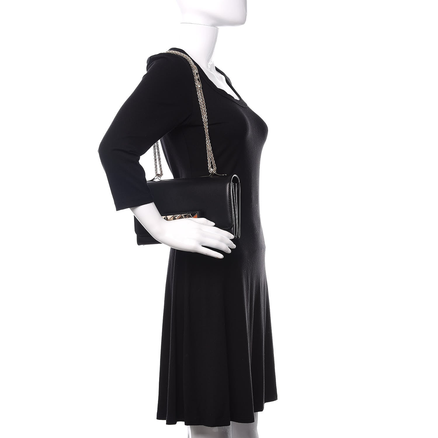 Valentino Garavani Nappa Va Va Voom Shoulder Bag Black 2 of 9
