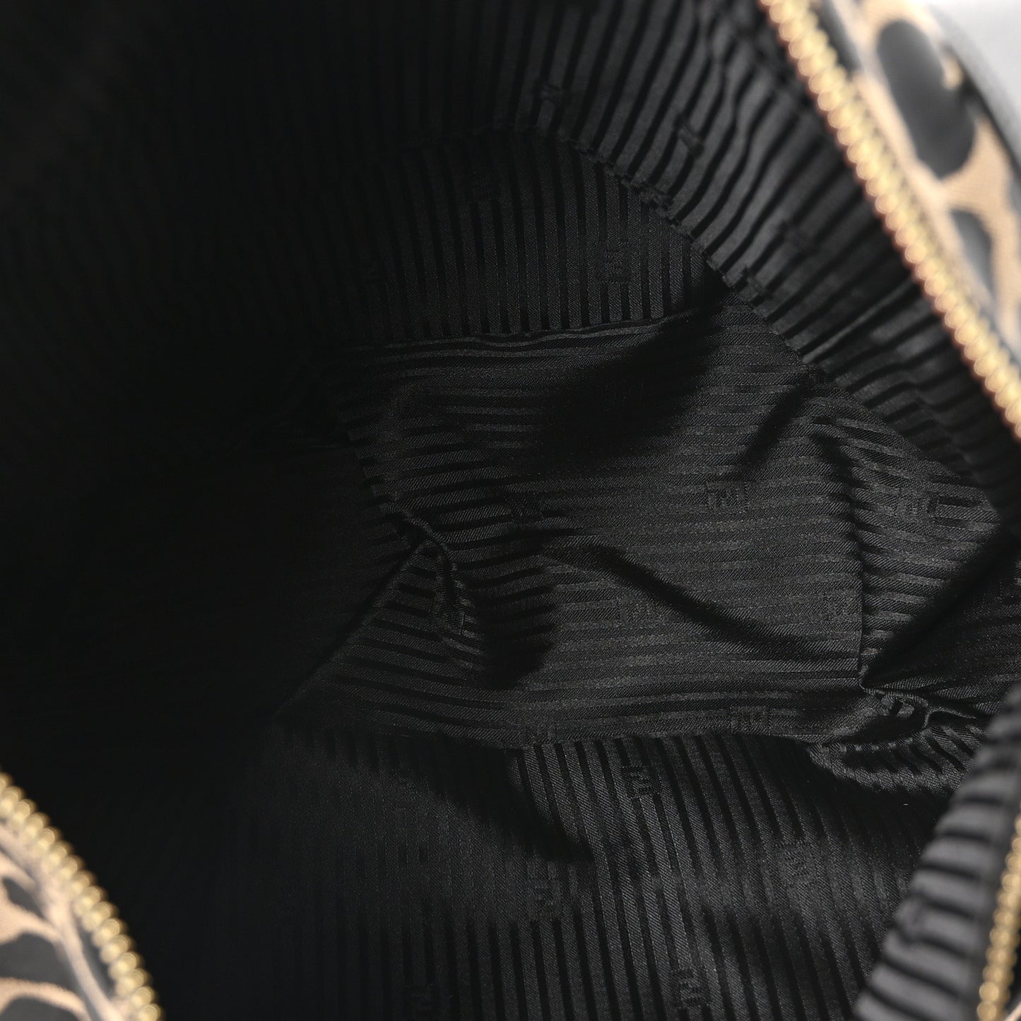 Jacquard Leopard Print Mia Shoulder Bag Taupe Black