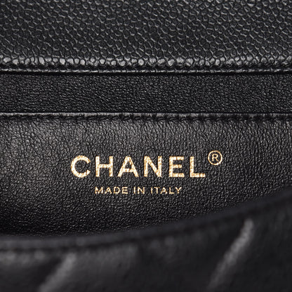 Chanel Caviar Quilted Clutch With Chain Flap Dark Grey 10 of 17