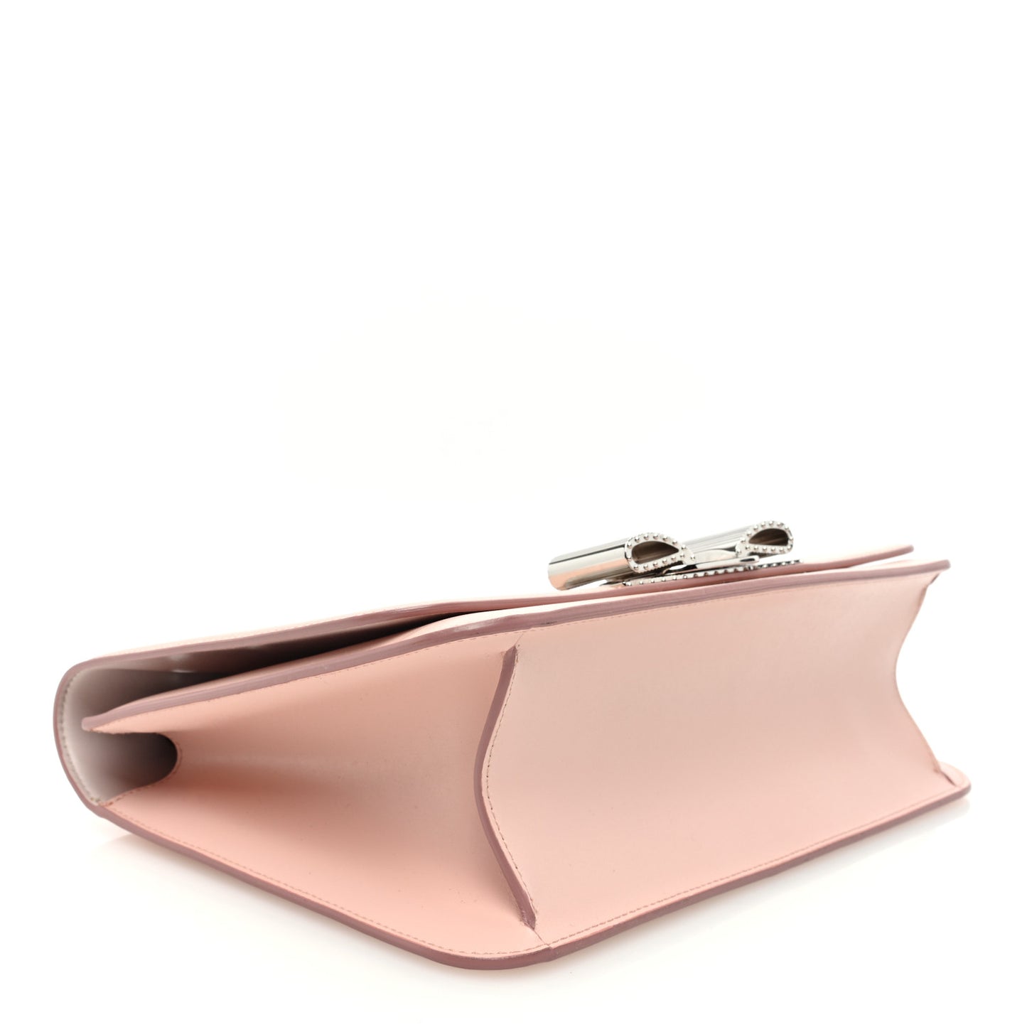Smooth Calfskin Vara Bow Chain Flap Crossbody Pink