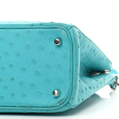Christian Dior Ostrich Medium Diorissimo Tote Turquoise 13 of 13