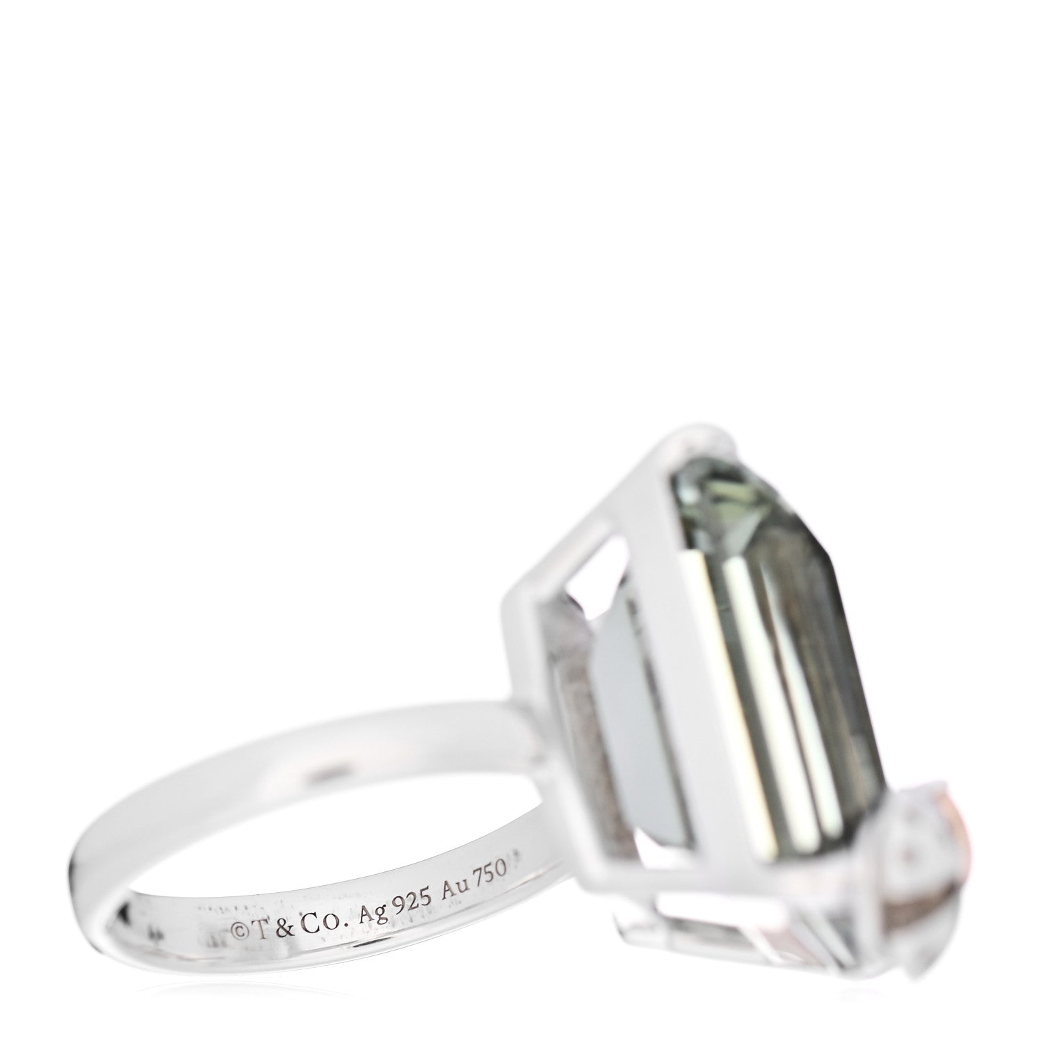 Tiffany Sterling Silver 18K Rose Gold Prasiolite Return to Tiffany Love Bugs Ladybug Ring 56 7.5 5 of 5