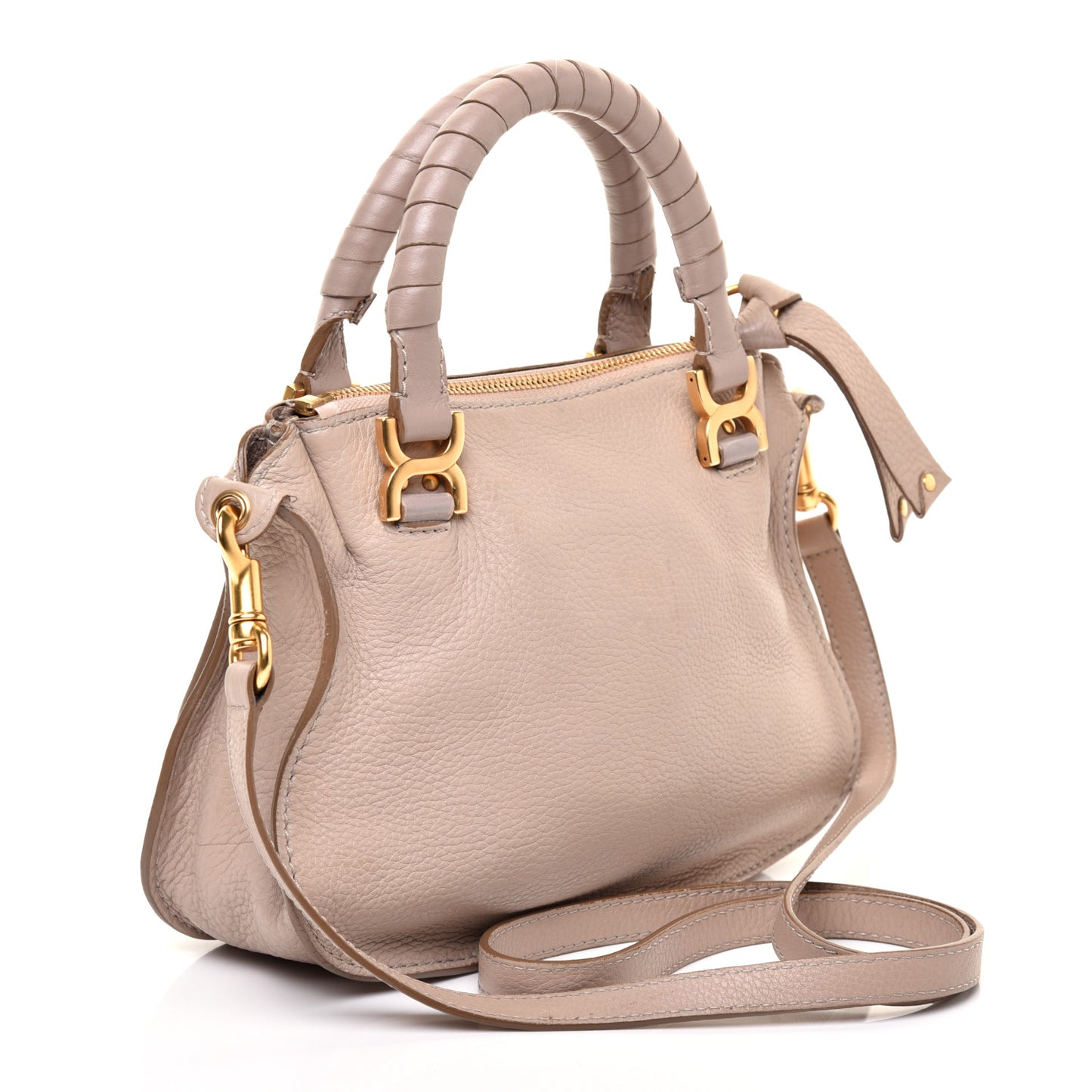 Calfskin Mini Marcie Satchel Nude