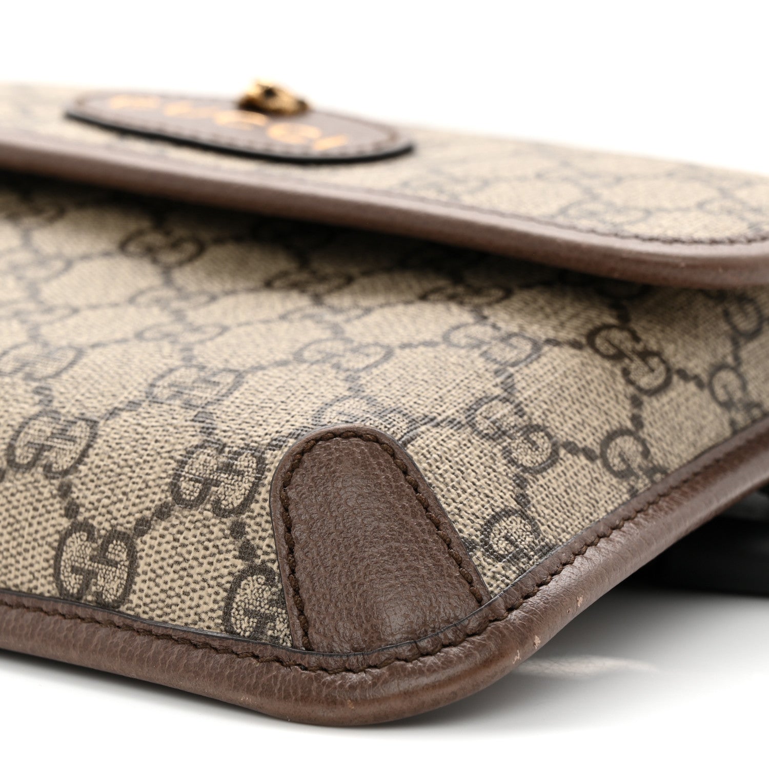 Gucci GG Supreme Monogram Neo Vintage Web Belt Bag Brown 10 of 11