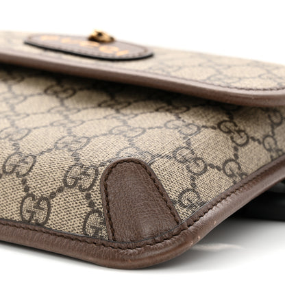 Gucci GG Supreme Monogram Neo Vintage Web Belt Bag Brown 10 of 11
