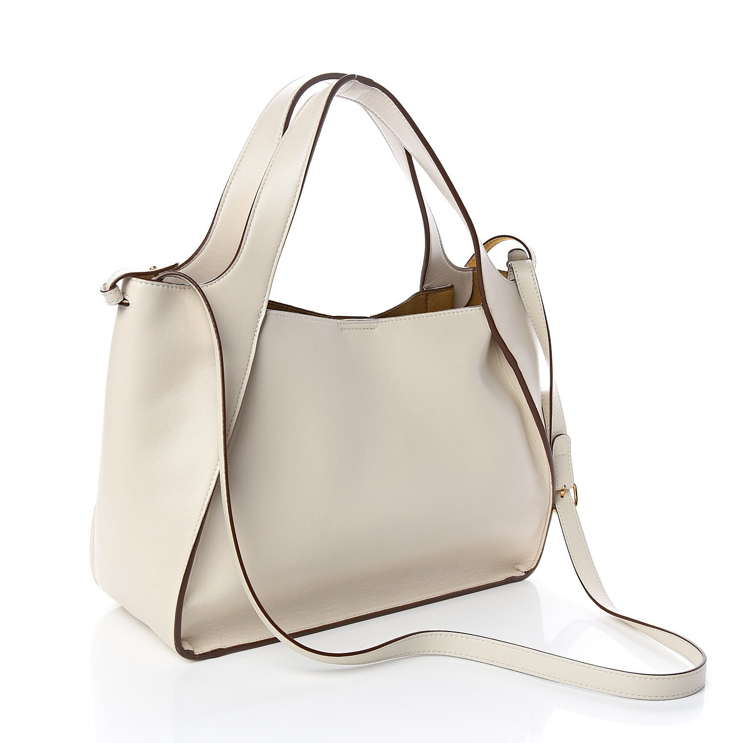 Stella McCartney Eco Alter Nappa Perforated Crossbody Tote White 3 of 10