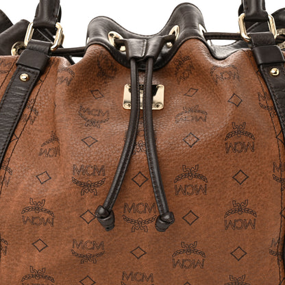 MCM Visetos Drawstring Shopper Cognac 8 of 21