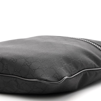 Gucci Nylon Monogram Medium Flat Messenger Bag Black 9 of 10