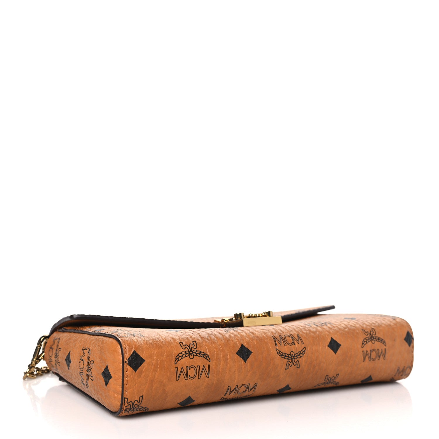 MCM Visetos Millie Wallet On Chain Cognac 4 of 10