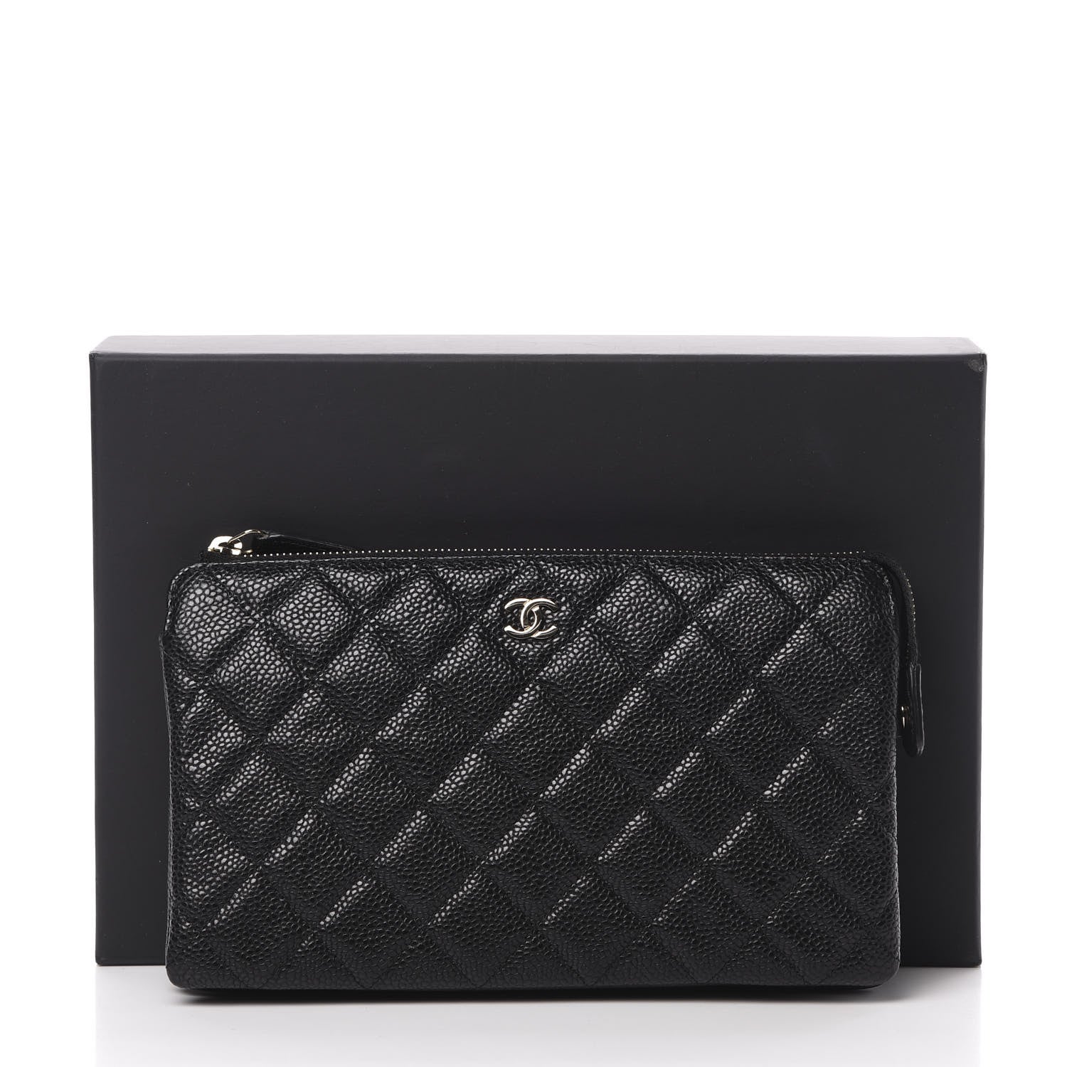 Chanel Caviar Quilted Small Zipped Pouch Black 9 of 9