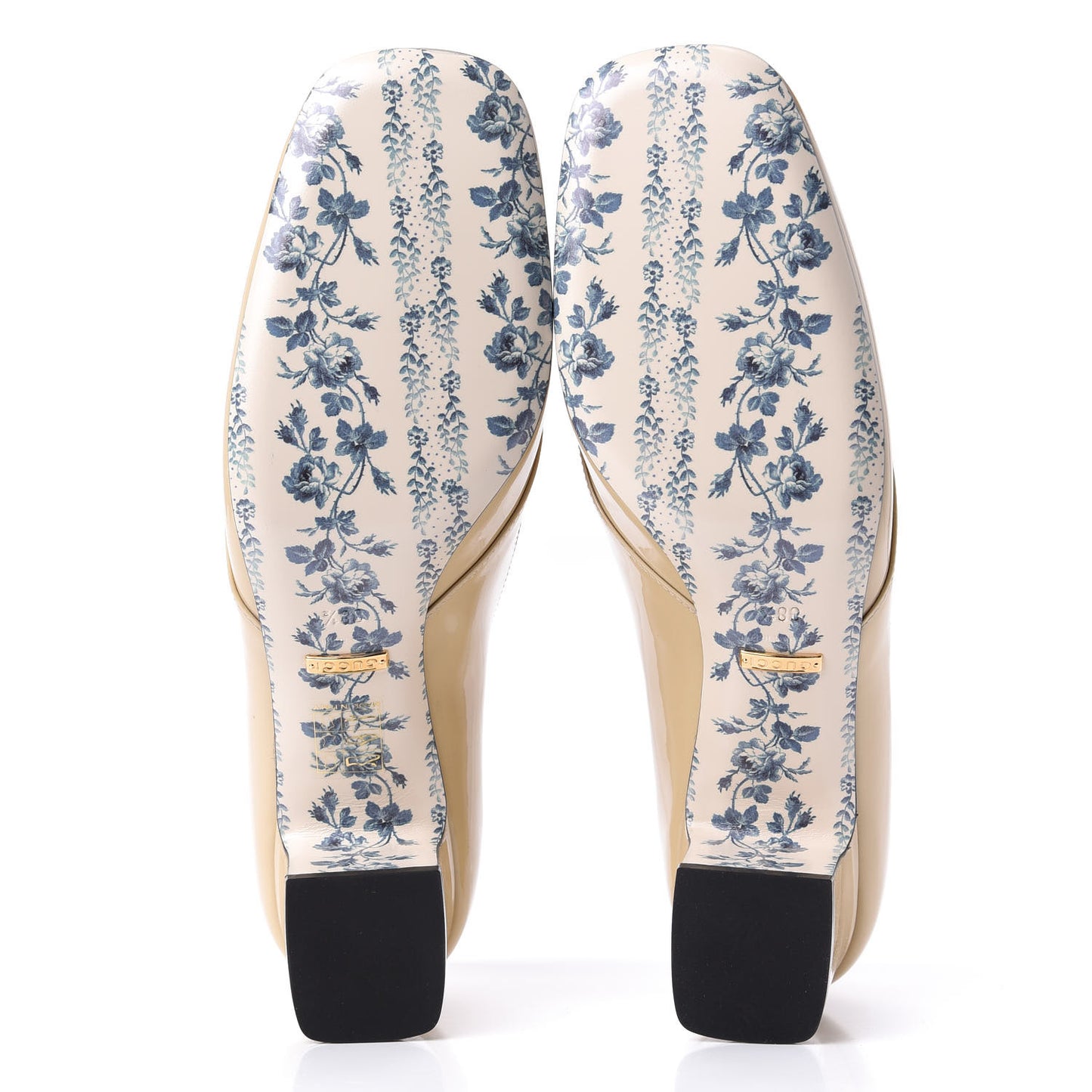 Vernice GG Victoire 55mm Loafer Pumps 38.5 Sand Storm