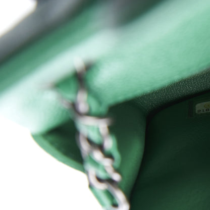 Chanel Caviar Quilted Mini Rectangular Flap Green 8 of 10