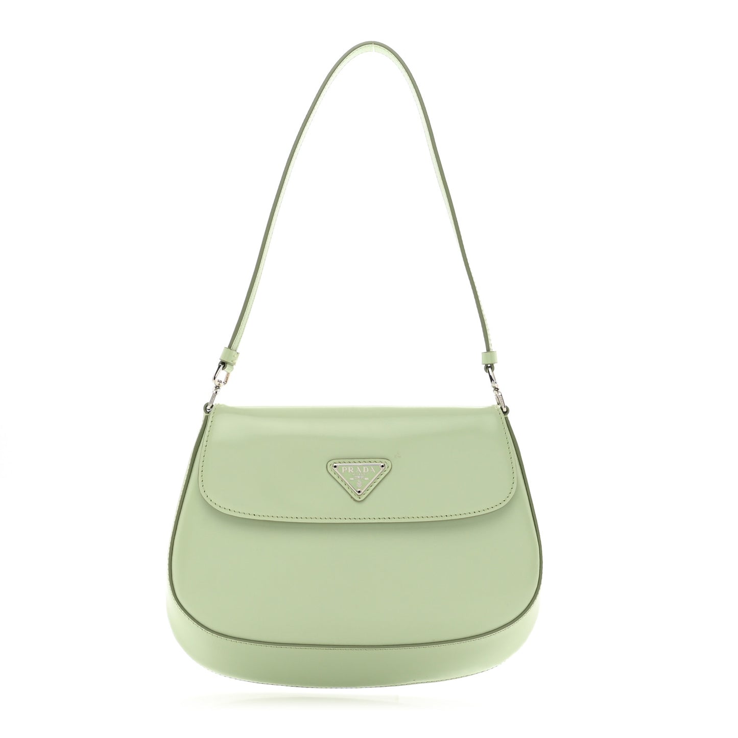 Spazzolato Cleo Flap Shoulder Bag Acqua