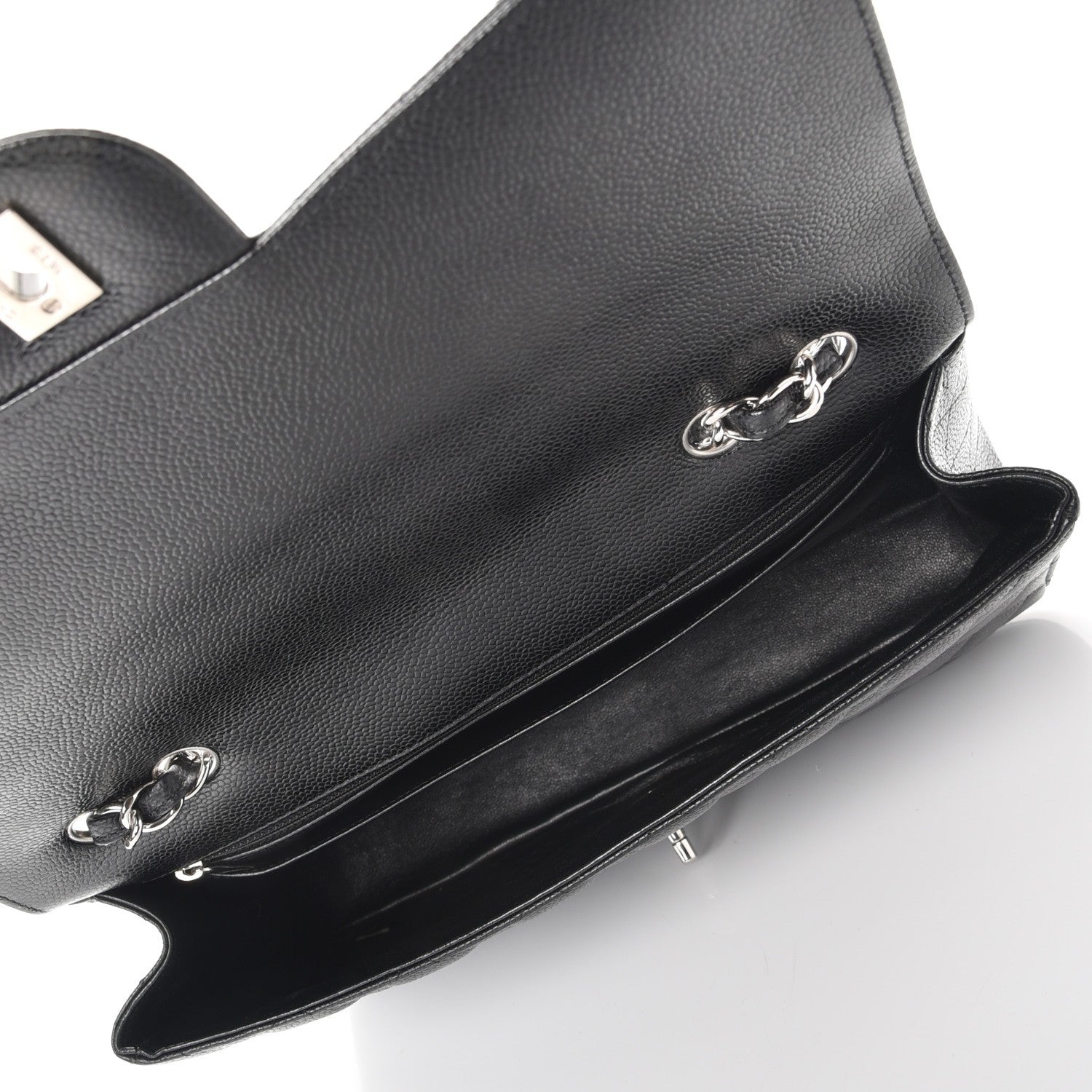 Chanel Caviar Quilted Jumbo Single Flap Black 6 of 8