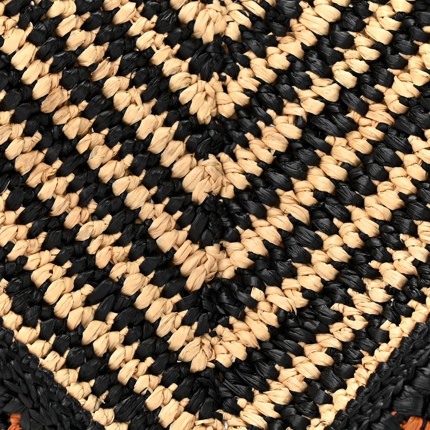 Raffia Calfskin Paula's Ibiza Medium Puzzle Fold Tote Natural Honey Gold