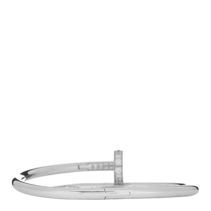 Cartier 18K White Gold Diamond Juste Un Clou Bracelet 15 2 of 4
