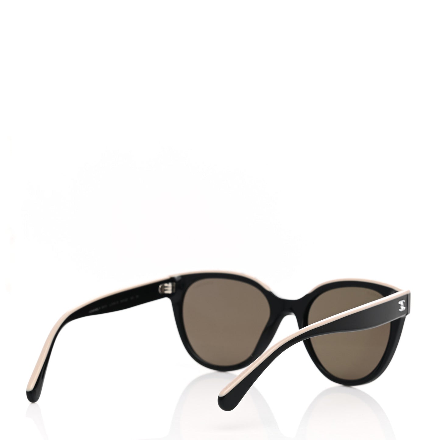 Acetate CC Butterfly Sunglasses 5414 Black Beige