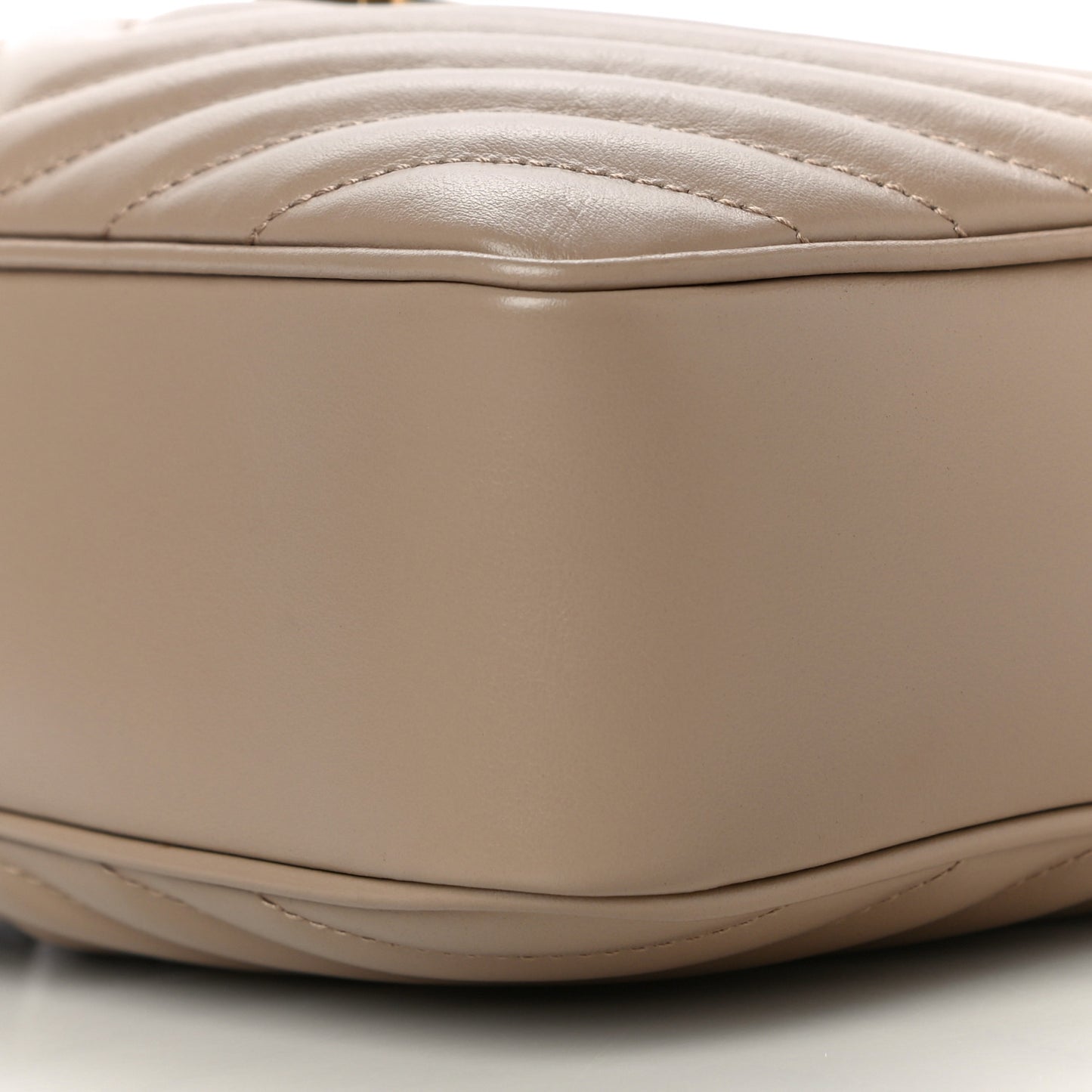 Calfskin Matelasse Monogram Lou Camera Bag Dark Beige