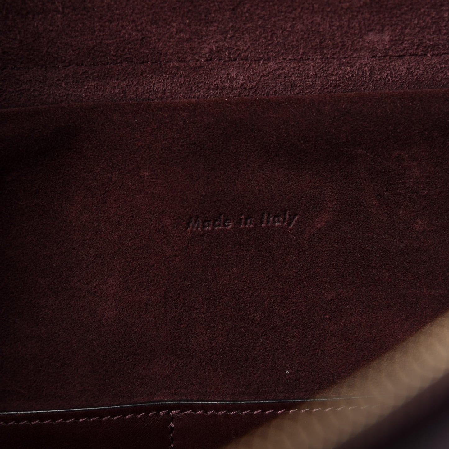 Natural Calfskin Small Belt Bag Burgundy