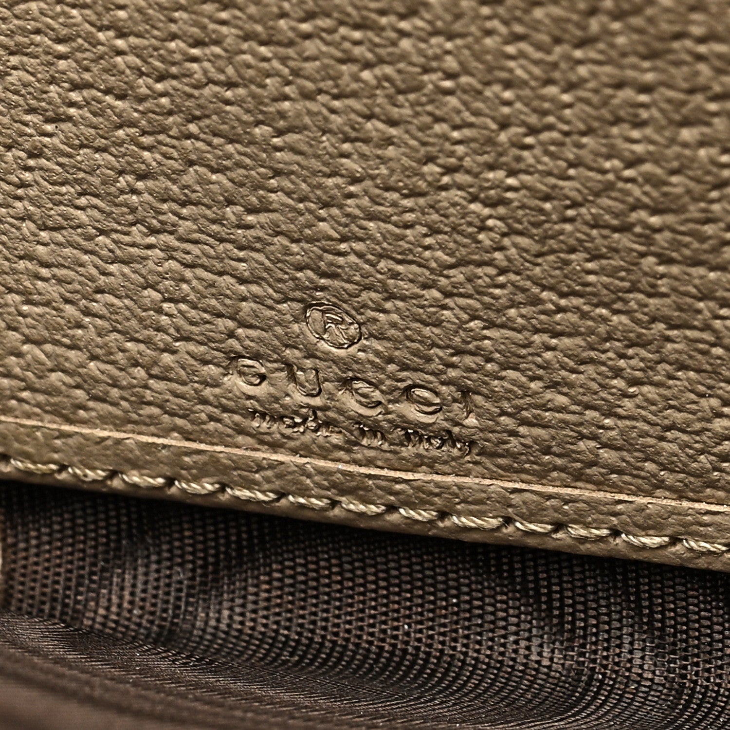 Gucci GG Supreme Monogram Textured Dollar Calfskin Web Ophidia Zip Around Wallet Beige Mystic White Oatmeal 6 of 6