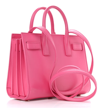 Saint Laurent Calfskin Nano Sac De Jour Lipstick Fuchsia 3 of 13