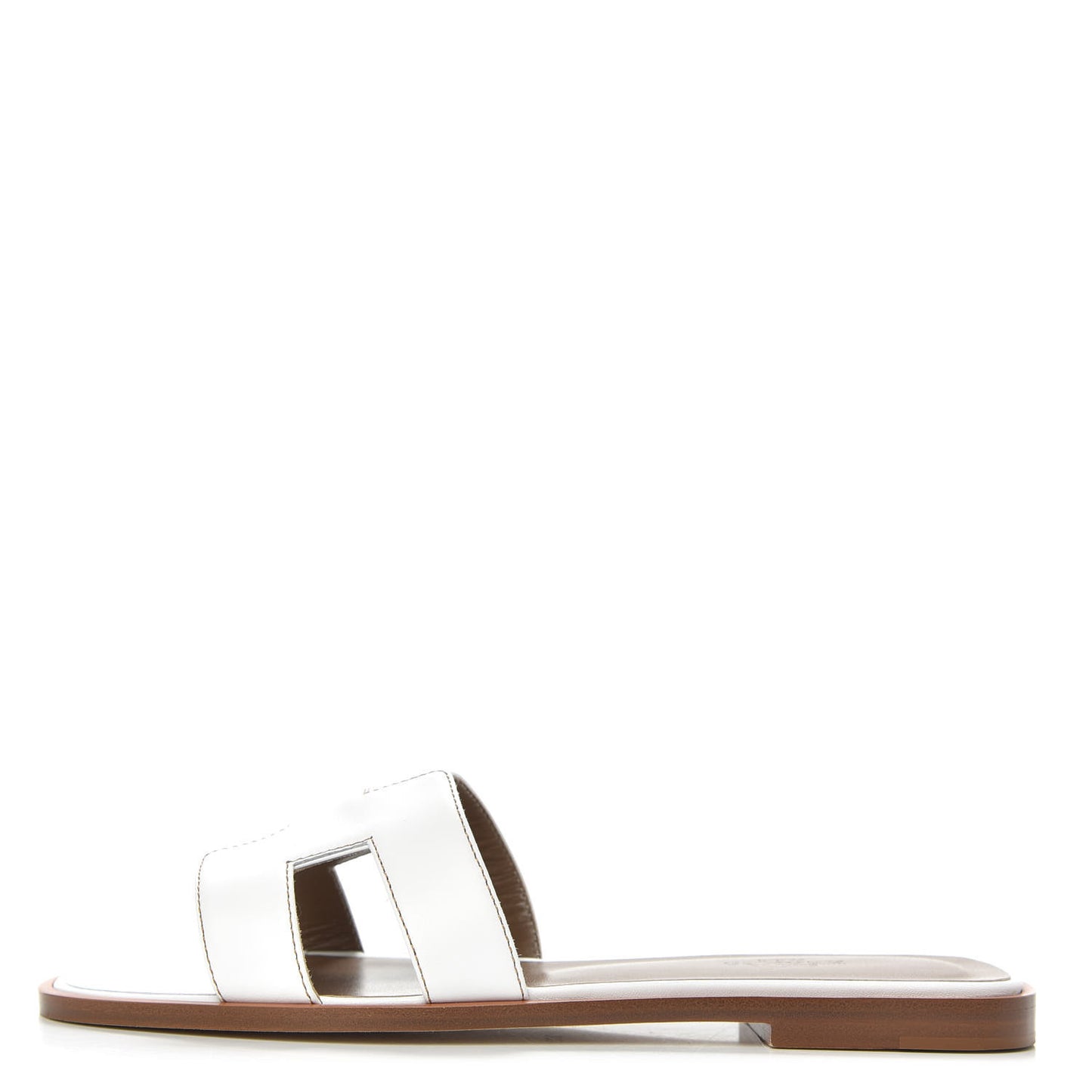 Box Calfskin Oran Sandals 37.5 White