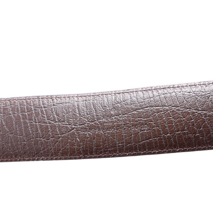 Gucci GG Supreme Monogram Calfskin Double G 80 32 Belt Beige Ebony New Acero 5 of 5
