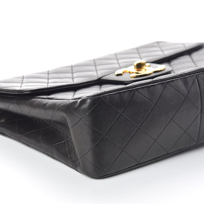 Chanel Lambskin Quilted XL Jumbo Single Flap Black 10 of 11