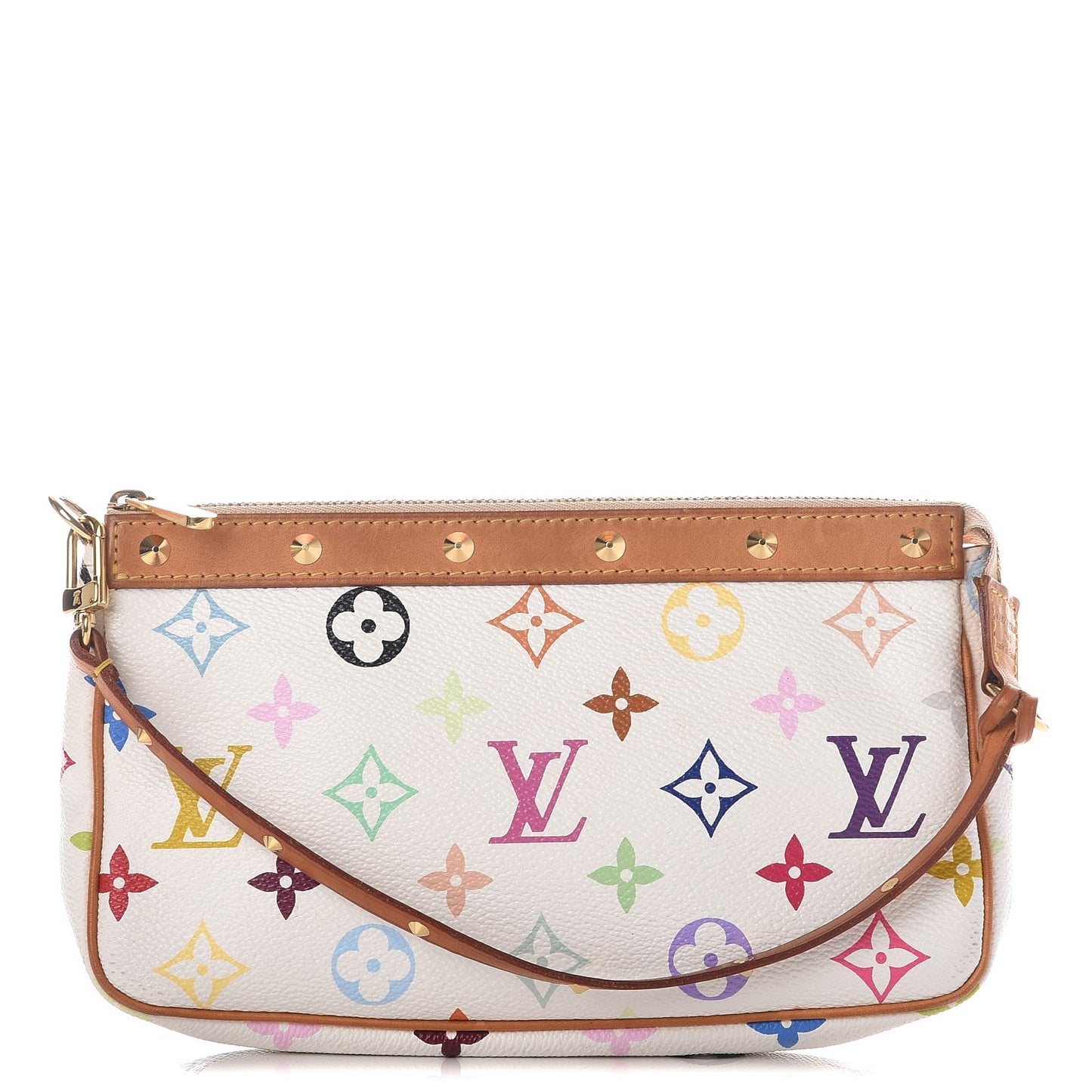Monogram Multicolor Pochette Accessories White