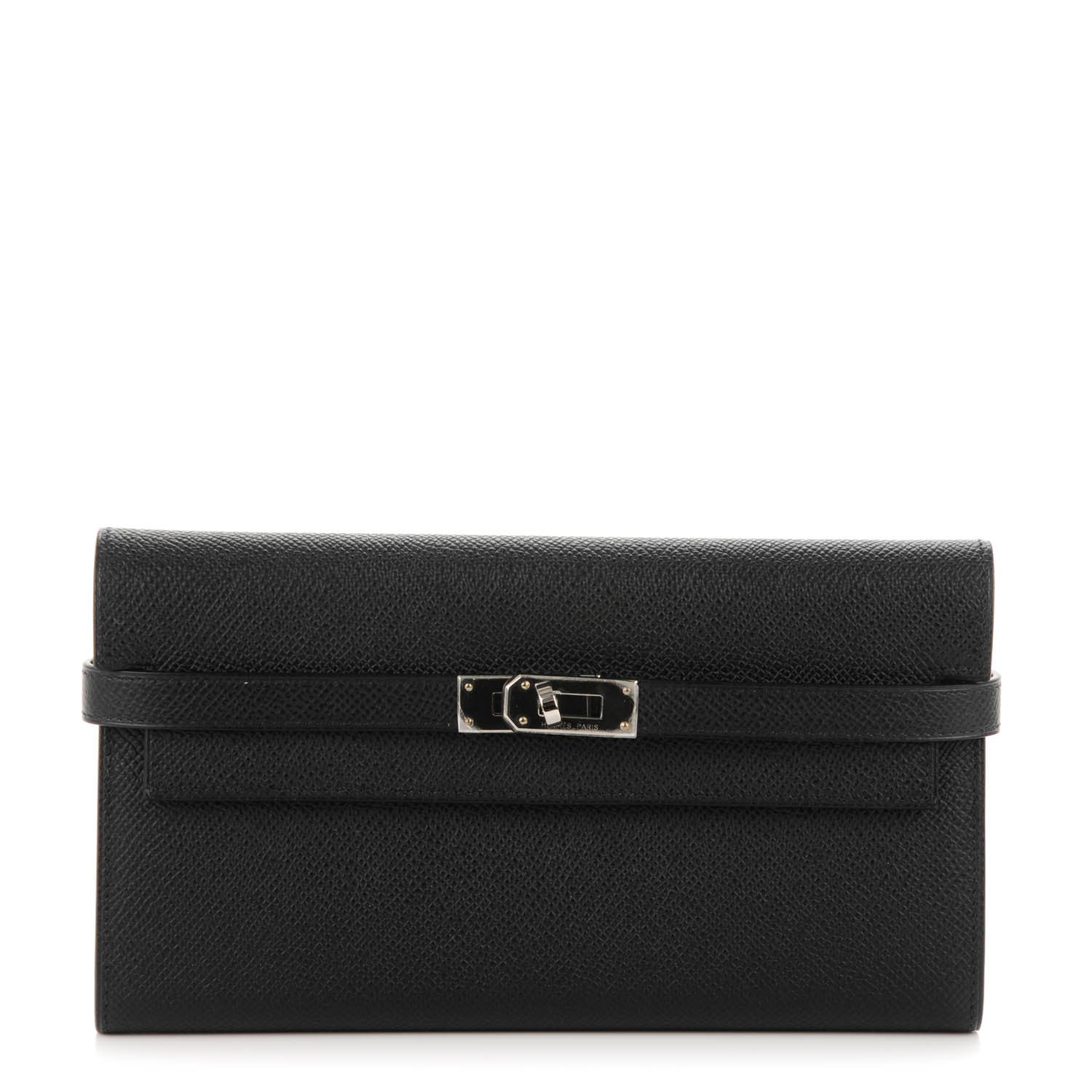 Hermes Epsom Kelly Longue Wallet Black 1 of 13