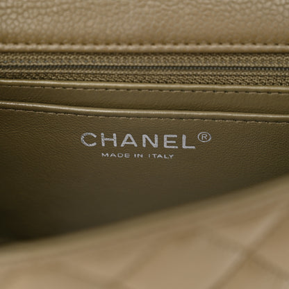 Chanel Caviar Quilted Mini Rectangular Flap Khaki 6 of 10