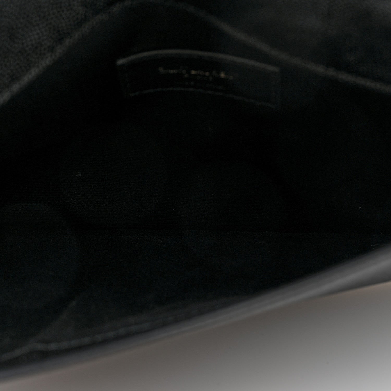 Saint Laurent Grain De Poudre Monogram Uptown Pouch Black 5 of 7