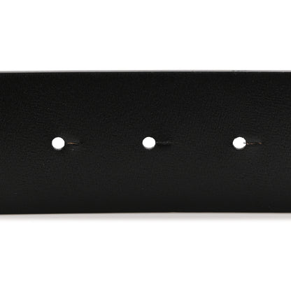 Valentino Garavani Calfskin Crystal VLogo 40mm Reversible Belt 110 44 Black Gold 4 of 5