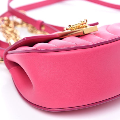 Chloe Calfskin Quilted Nano Drew Bijou Shoulder Bag Fuchsia Rose 8 of 10