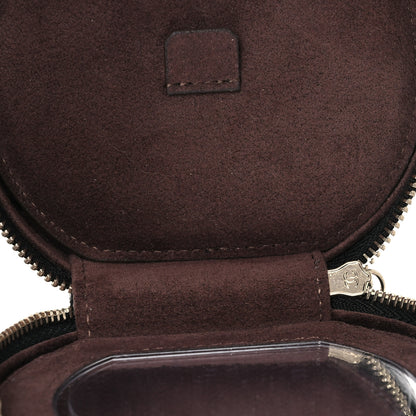 Chanel Caviar Quilted Round Top Handle Jewelry Case With Chain Black 5 of 16